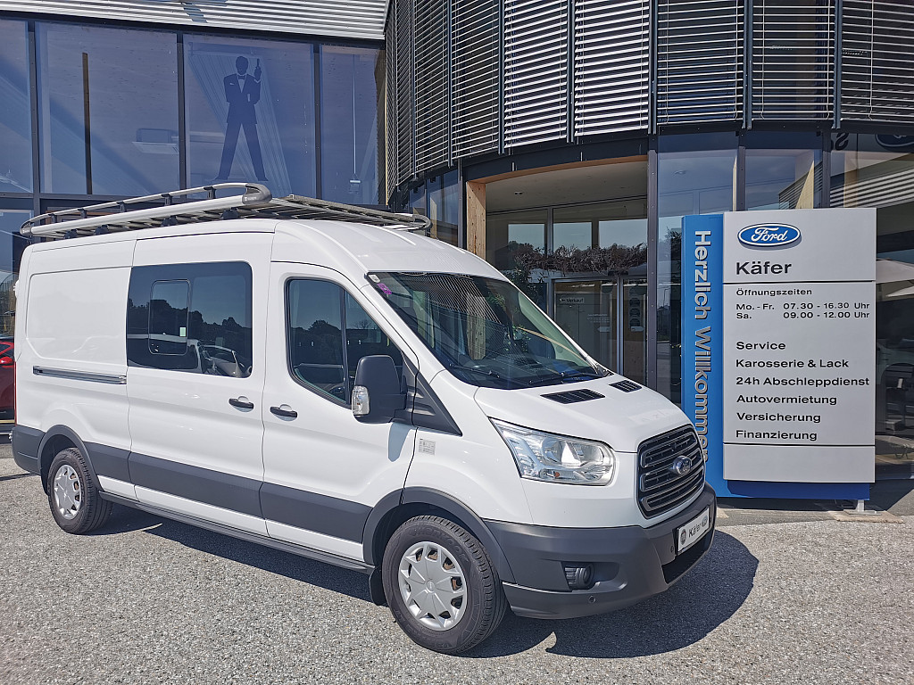 Ford Transit Kastenwagen Doppelkabine L3H2 350 Trend 2,0l EcoBlue Diesel 130Ps Netto € 14.158,--