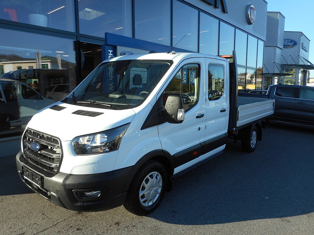 Ford TRANSIT PRITSCHENWAGEN DOPPELKABINE FRONTANTRIEB TREND L3H1 350 Netto € 32.416,- FORD TRANSIT PRITSCHENWAGEN DOPPELKABINE